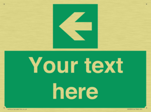 Custom Arrow Left Sign